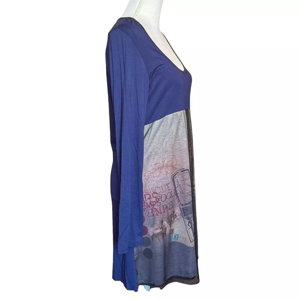 PLANETE INTERDITE Paris Dress Black Sheer Mesh Long Sleeve.  Large - Picture 2 of 9